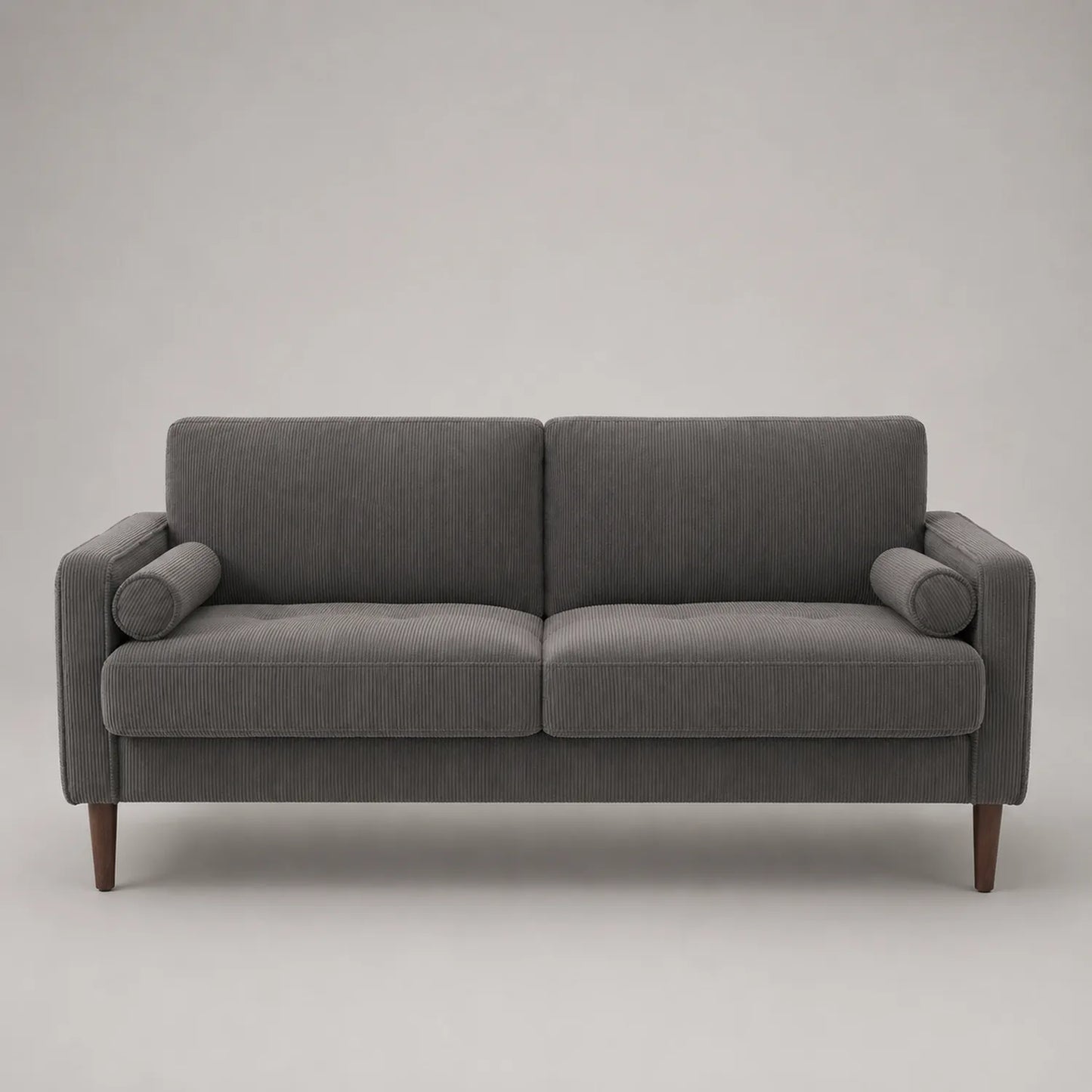Cord Dreisitzer Sofa Dunkelgrau 200x85x75cm