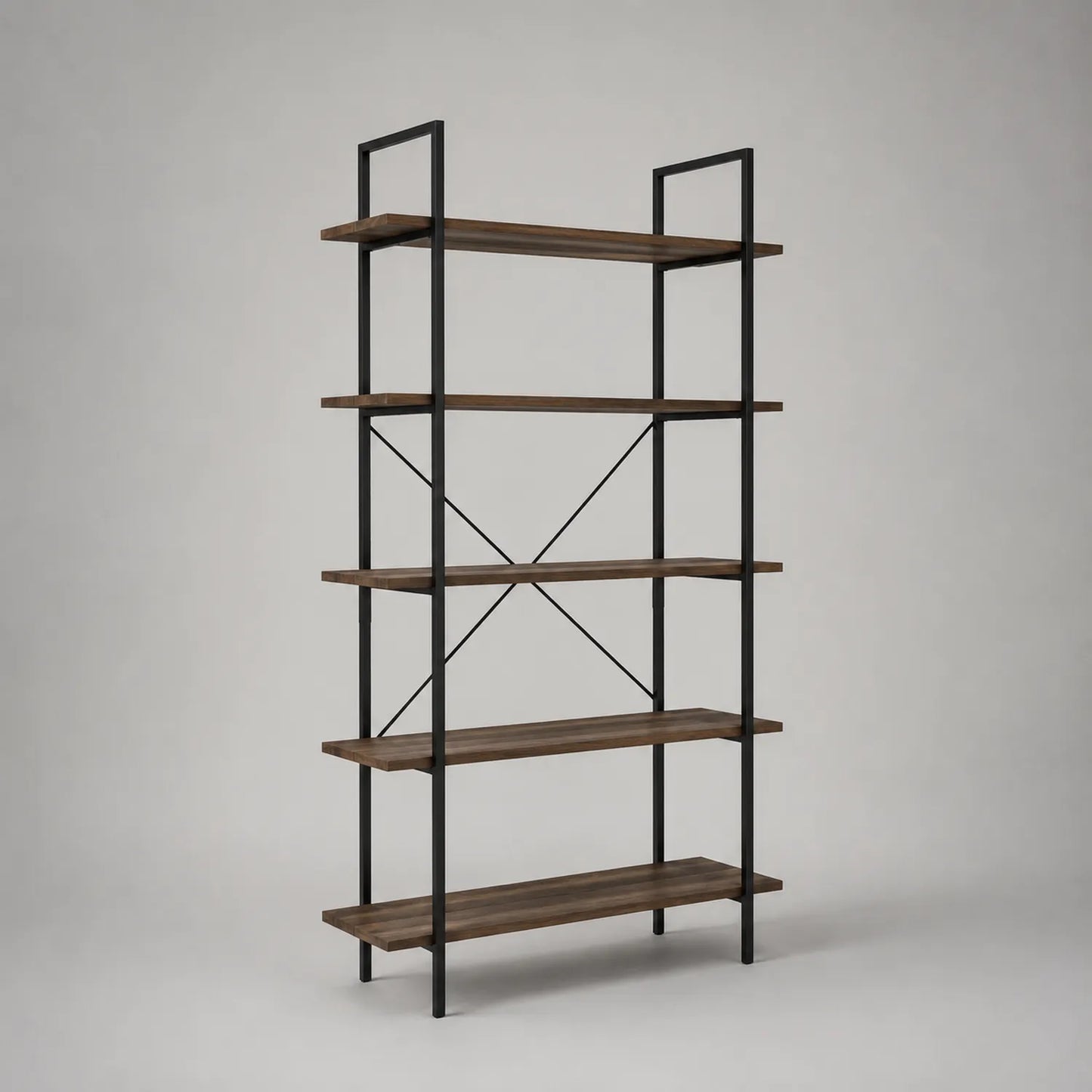 Holz- und Metallregal 180cm