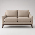 2-Sitzer Stoffsofa mit Holzrahmen, Beige