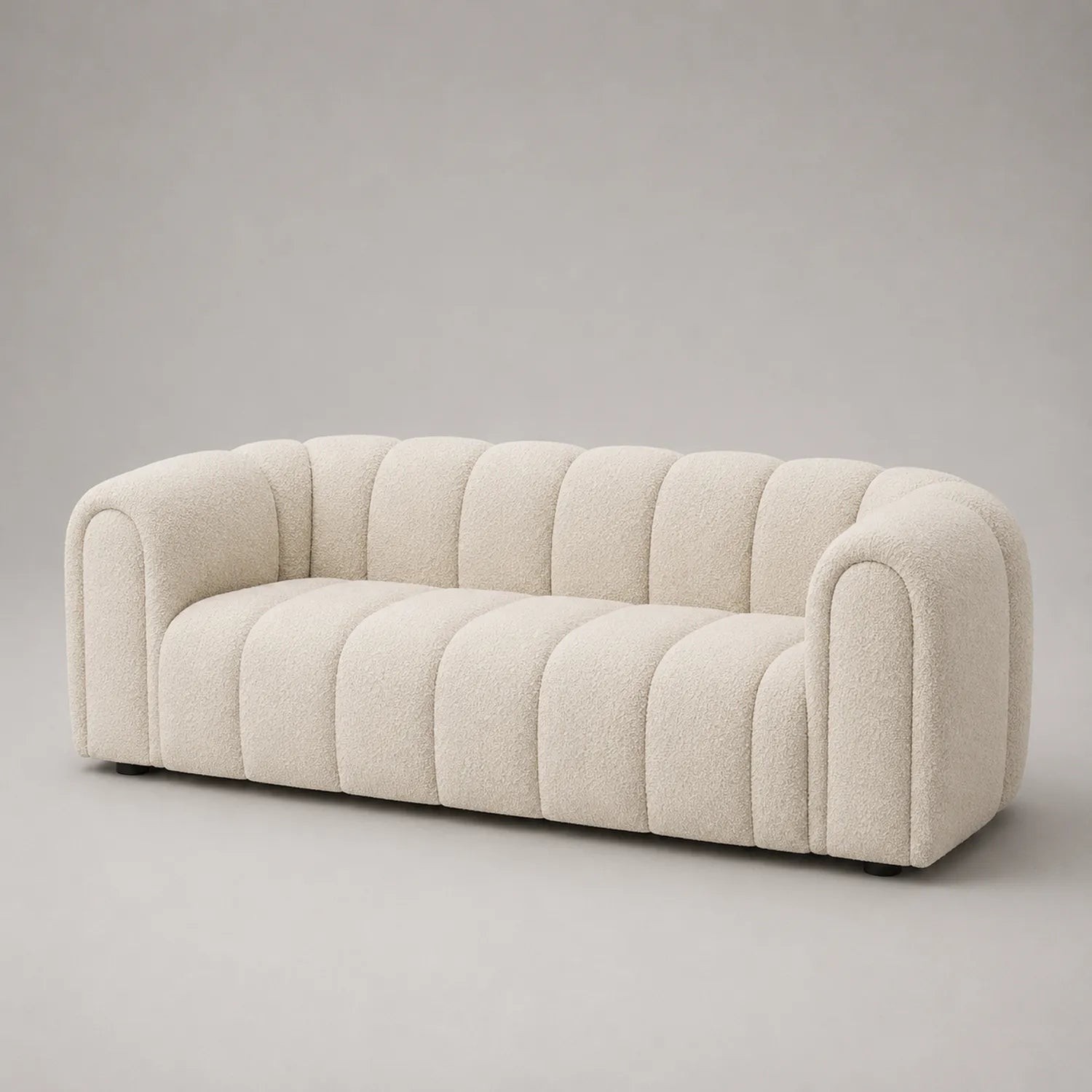 3-Sitzer Sofa Bouclé Beige