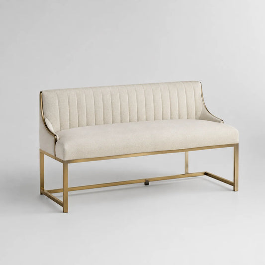 Polsterbank Metall Beige