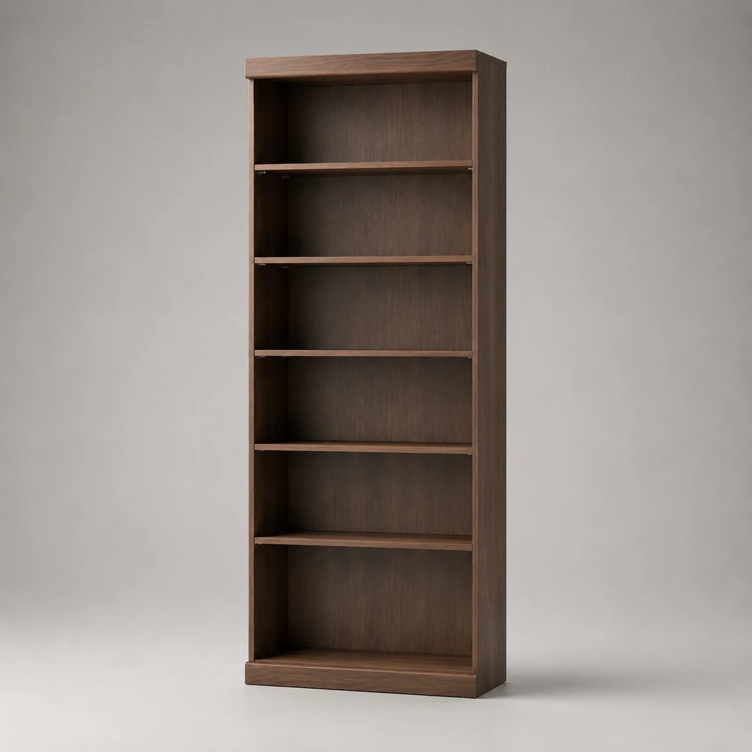 Holz Bücherregal mit 5 Regalböden 200 cm Höhe